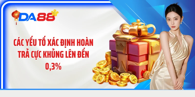Các yếu tố xác định hoàn trả cực khủng lên đến 0,3%